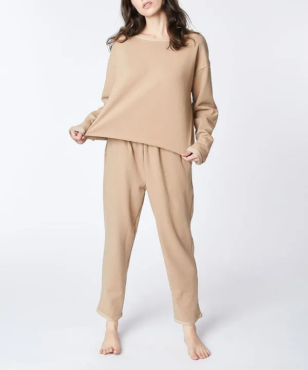 RECYCLED COTTON LOUNGEWEAR SET