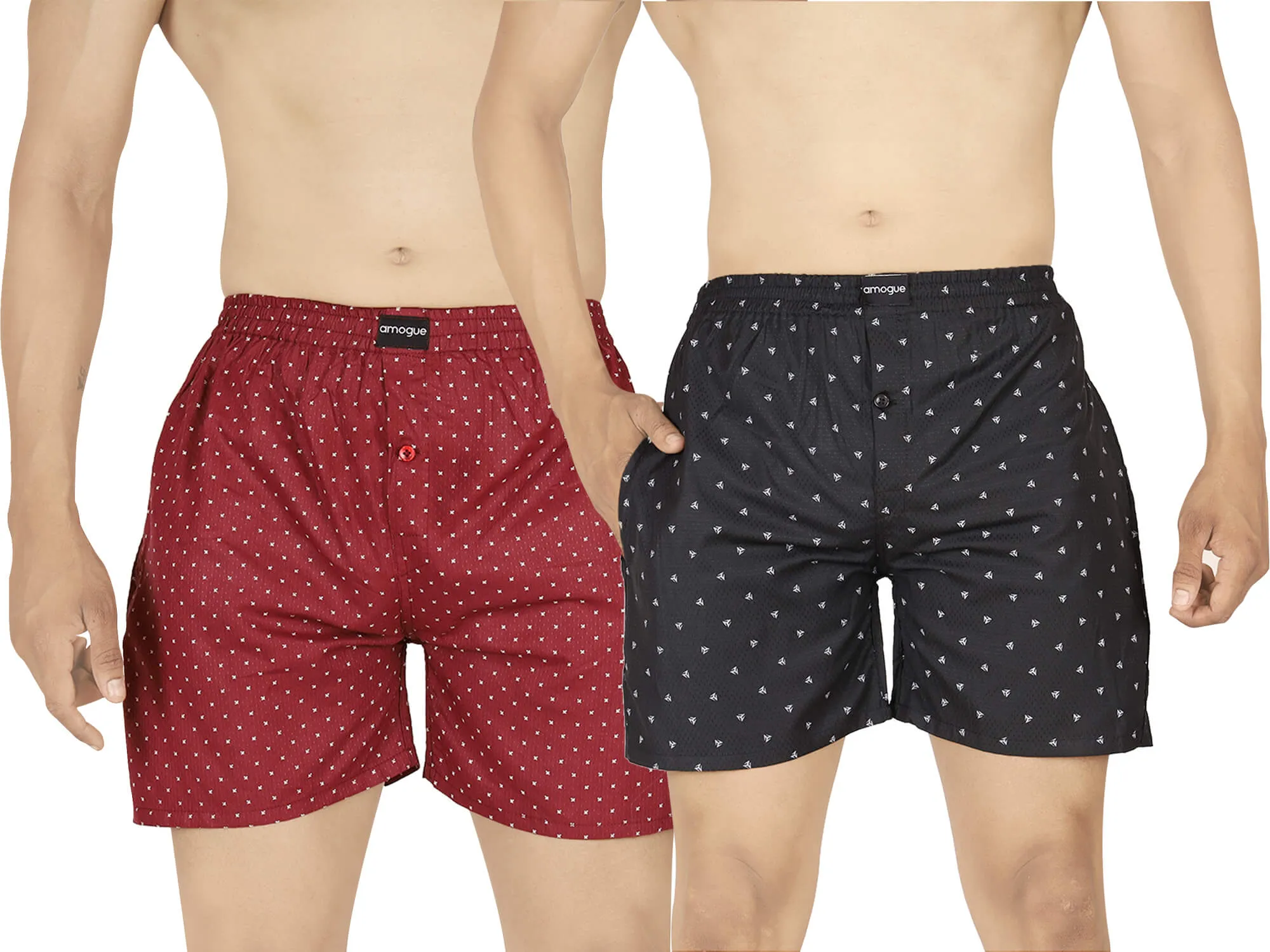 Red & Black Dotted Boxers Combo