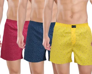 Red Navy Yellow Premium Printed Boxers