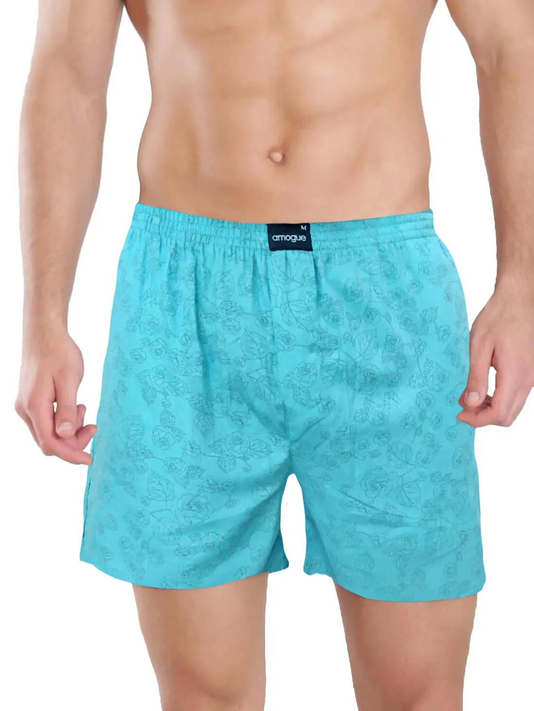 Red Teal Navy Funky Printed Boxer Combo