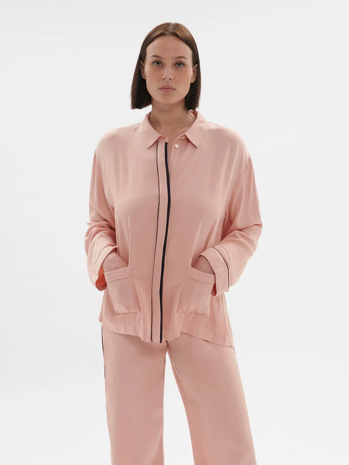 Shadow Long Sleeve Top - Incense Pink