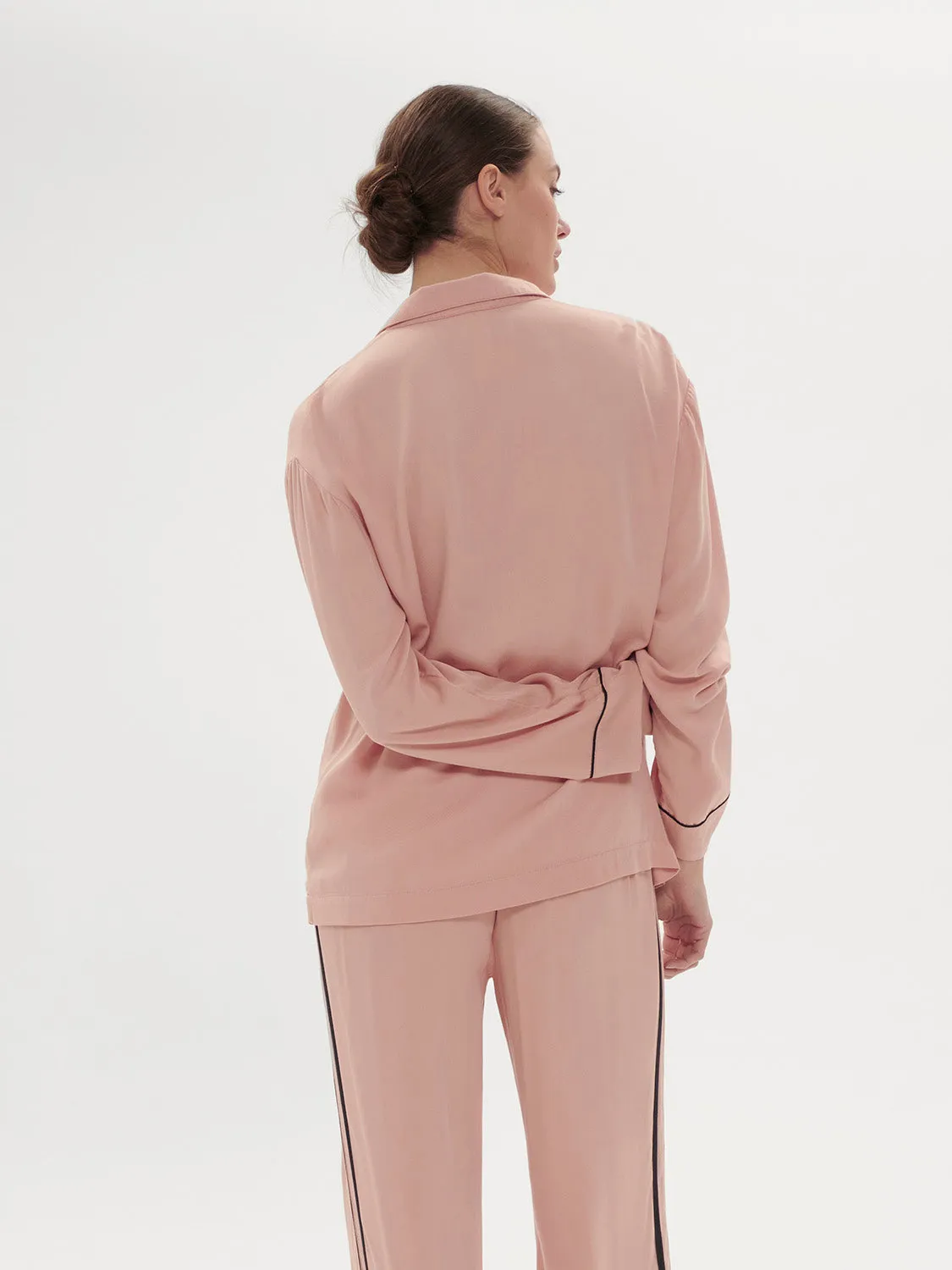 Shadow Long Sleeve Top - Incense Pink