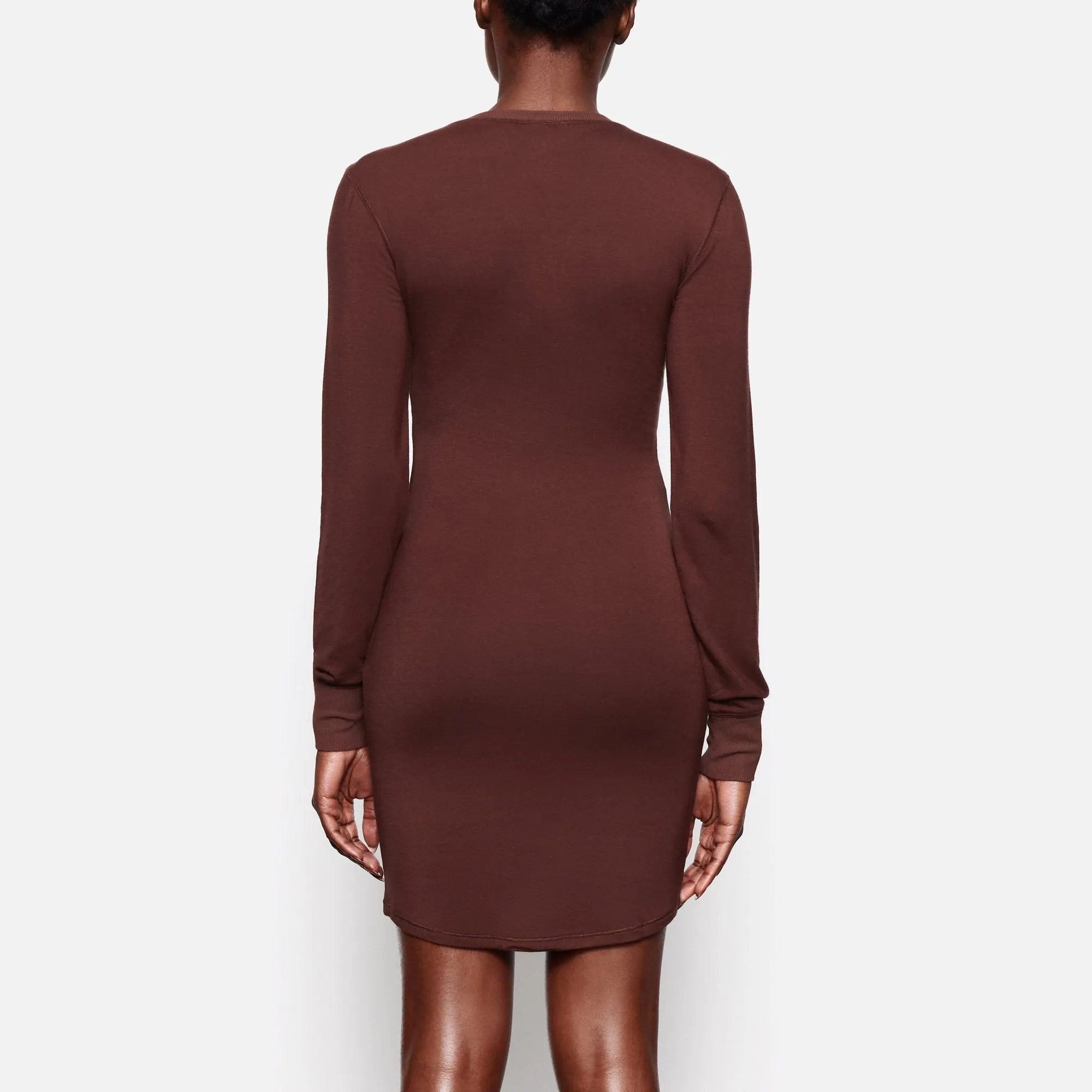 SLEEP HENLEY DRESS | COCOA