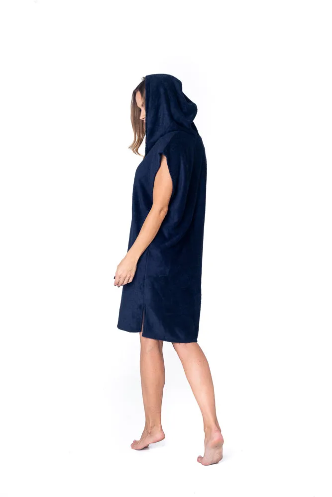 Sofa Killer dark blue bamboo frottee women poncho