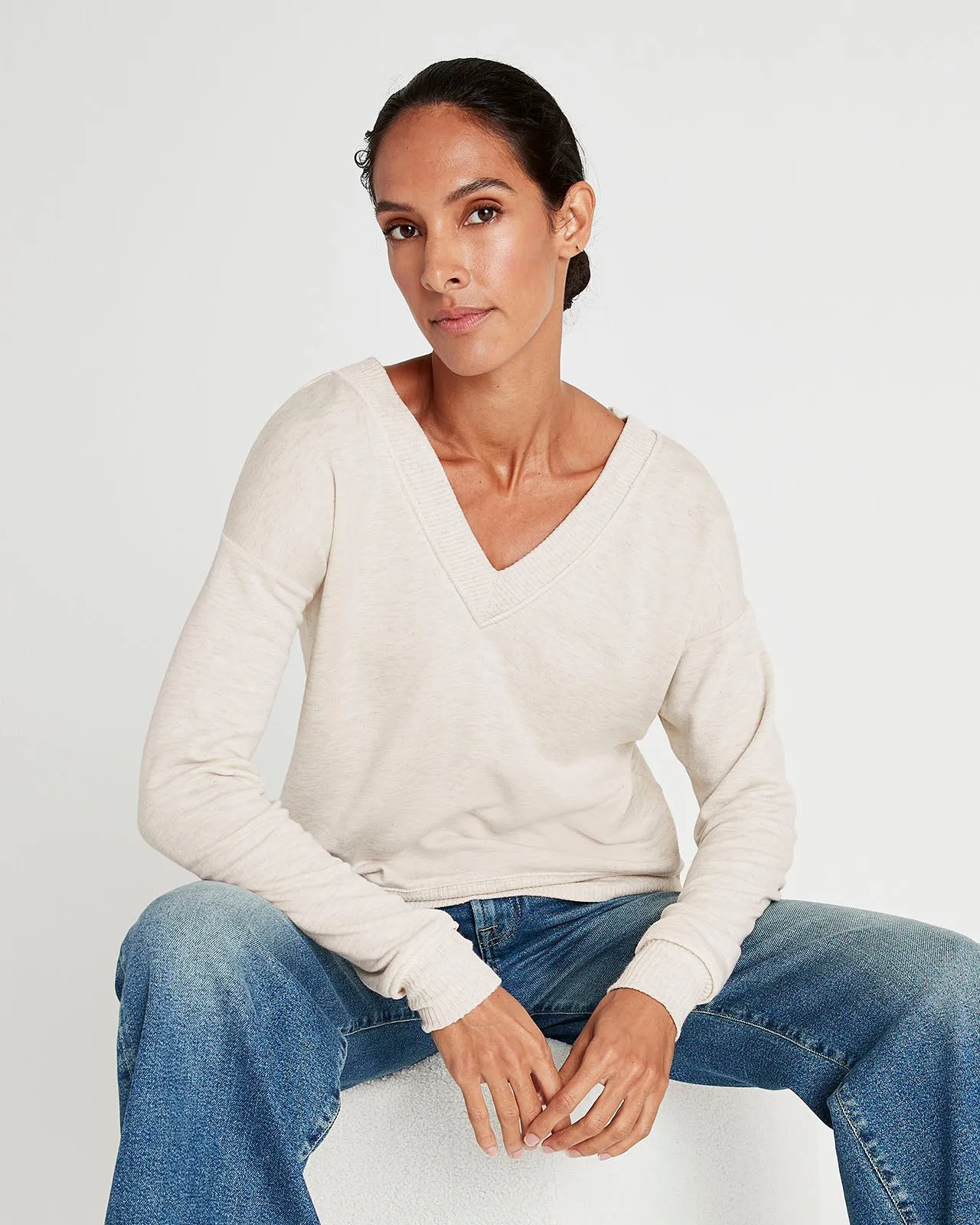 Supersoft Cloudberry V-Neck Pullover