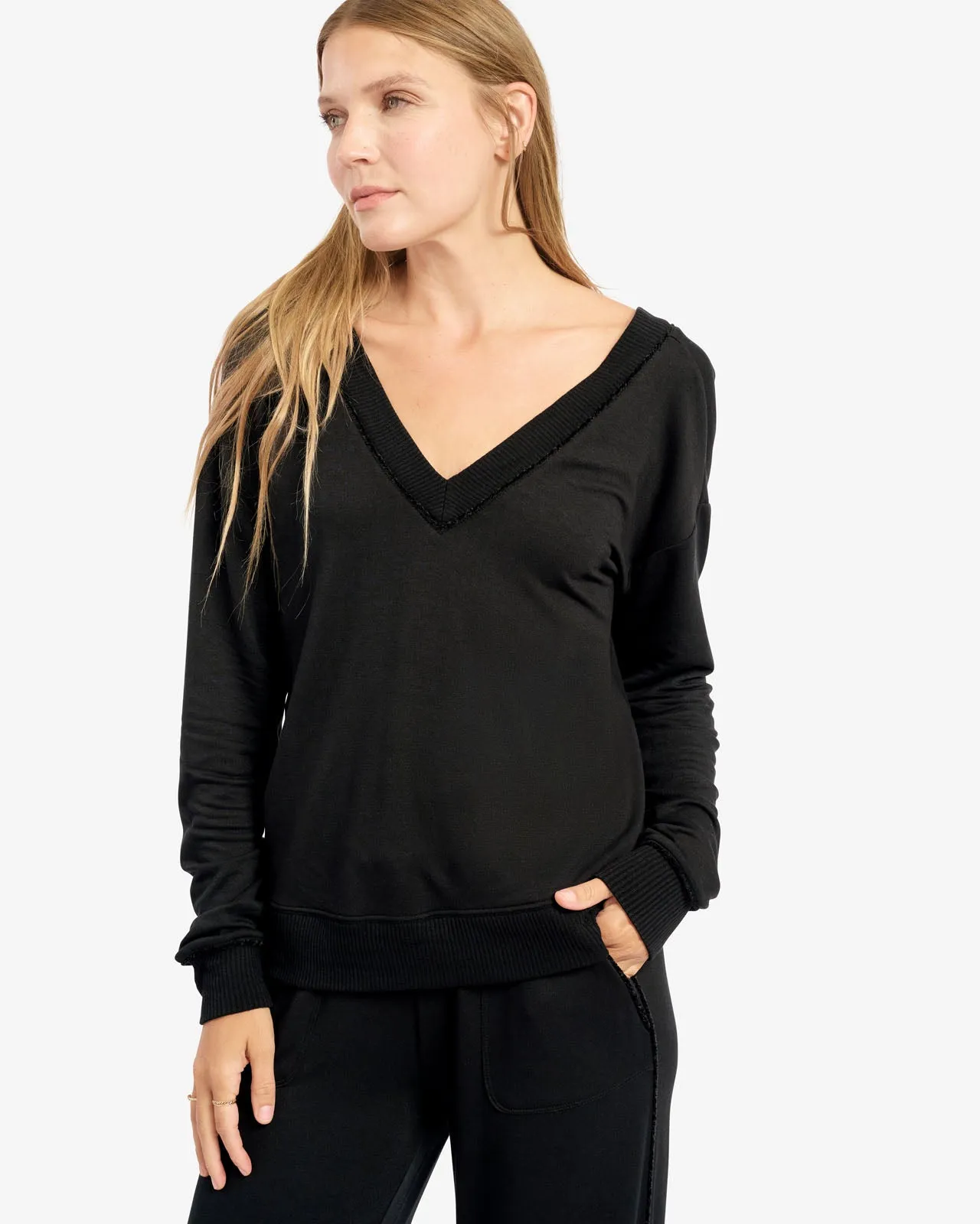 Supersoft Cloudberry V-Neck Pullover