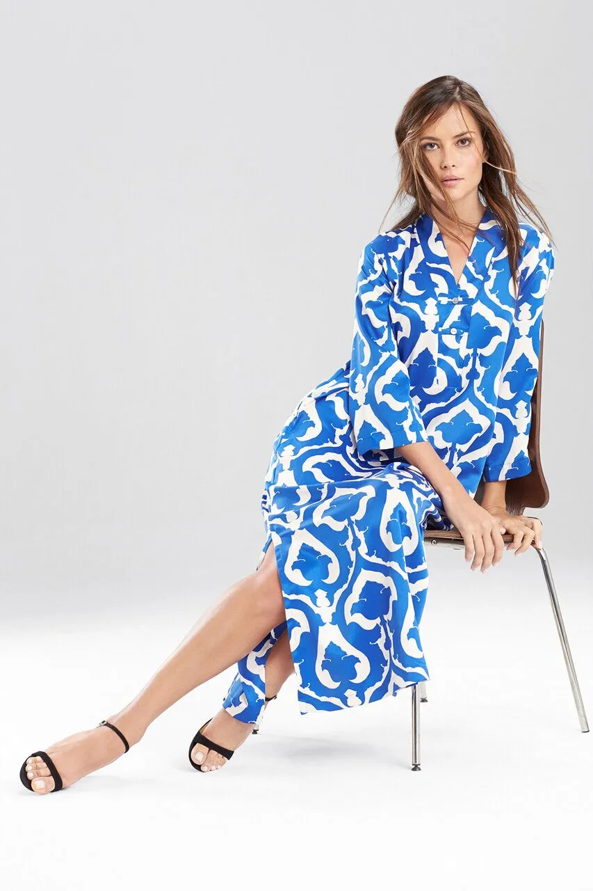 Tapestry Printed Charmeuse Caftan