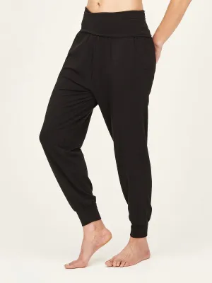 Thought Dashka Plain Bamboo Jersey Loungepants | Black