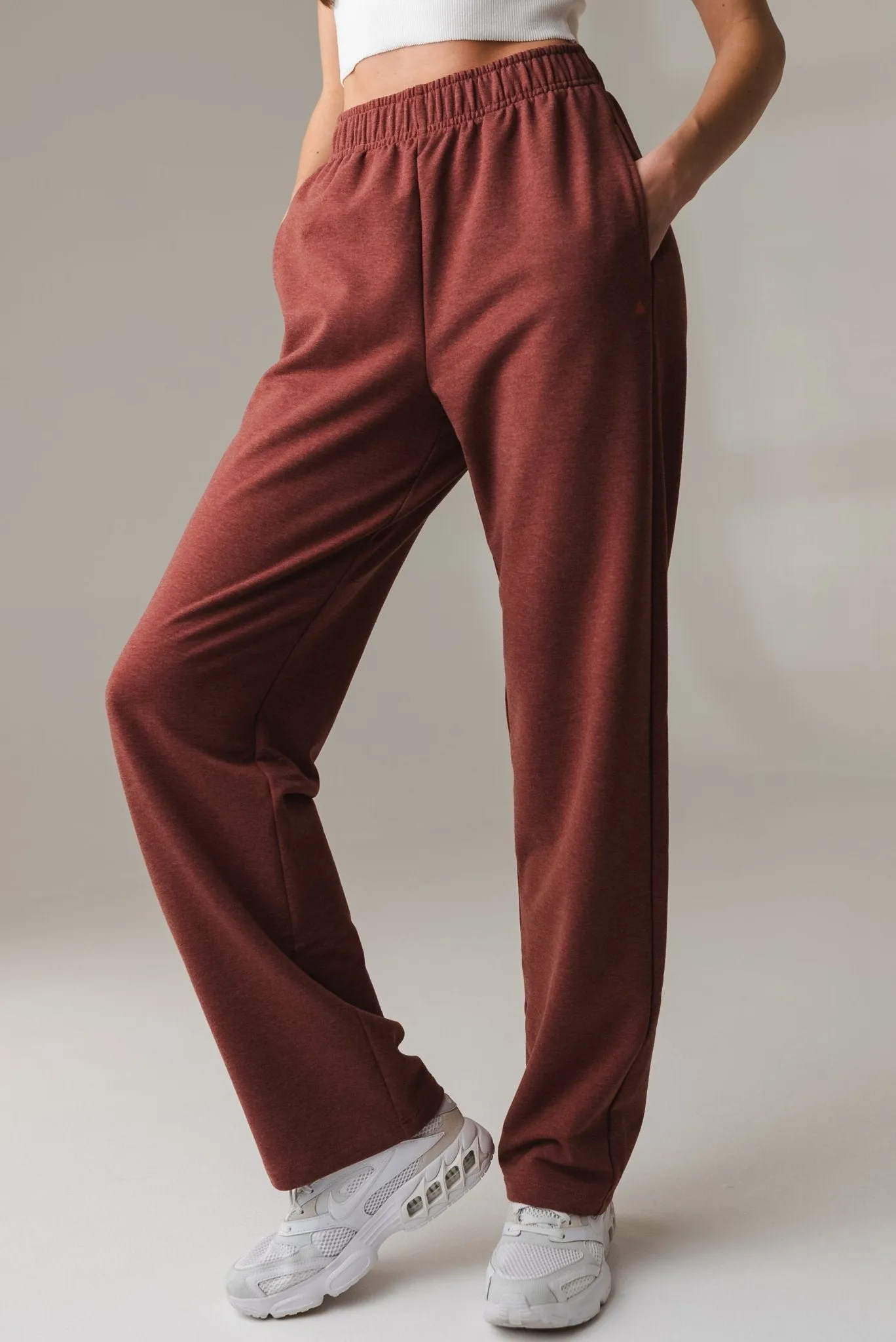 Vitality Studio Trouser - Rosewood Marl