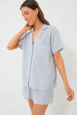 Wedgewood Striped Nautico Shortie PJ Set