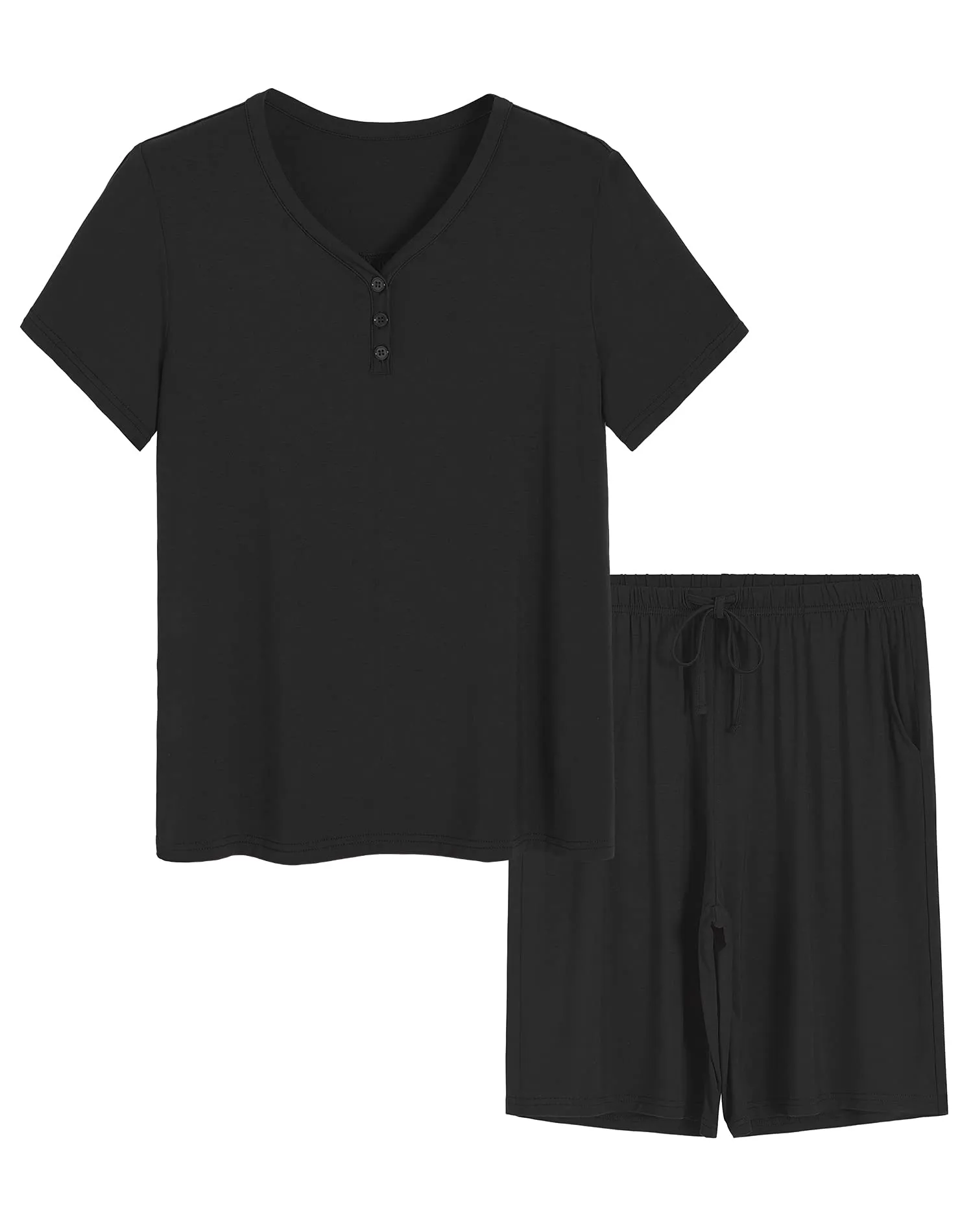 Women's Bamboo Viscose Bermuda Shorts Pajama Set