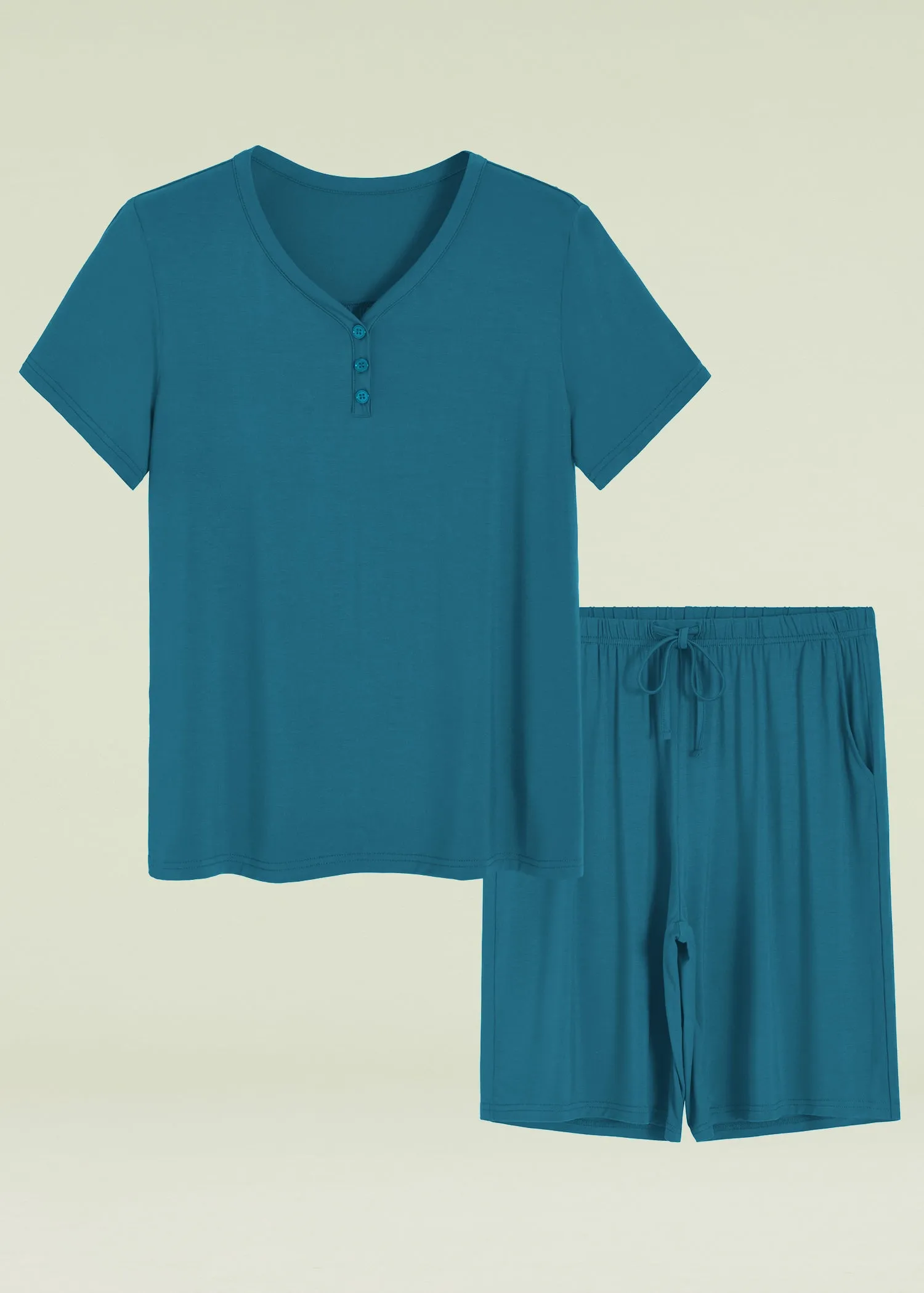 Women's Bamboo Viscose Bermuda Shorts Pajama Set