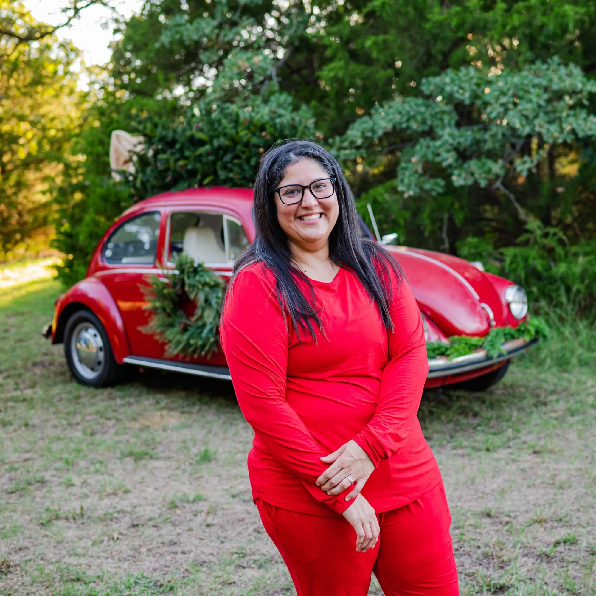 Women's Jogger Pajama Set in Cardinal