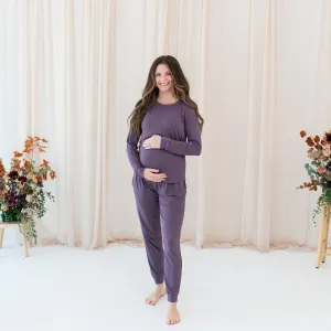 Women's Jogger Pajama Set in Currant