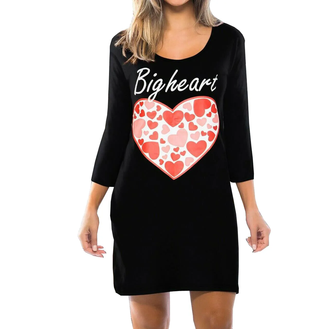 Womens Long Sleeve Cotton Nighty