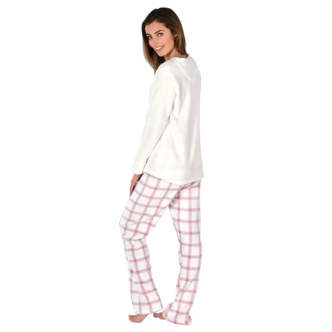 Womens Super Soft Fleece Pyjama Set Assorted Designs