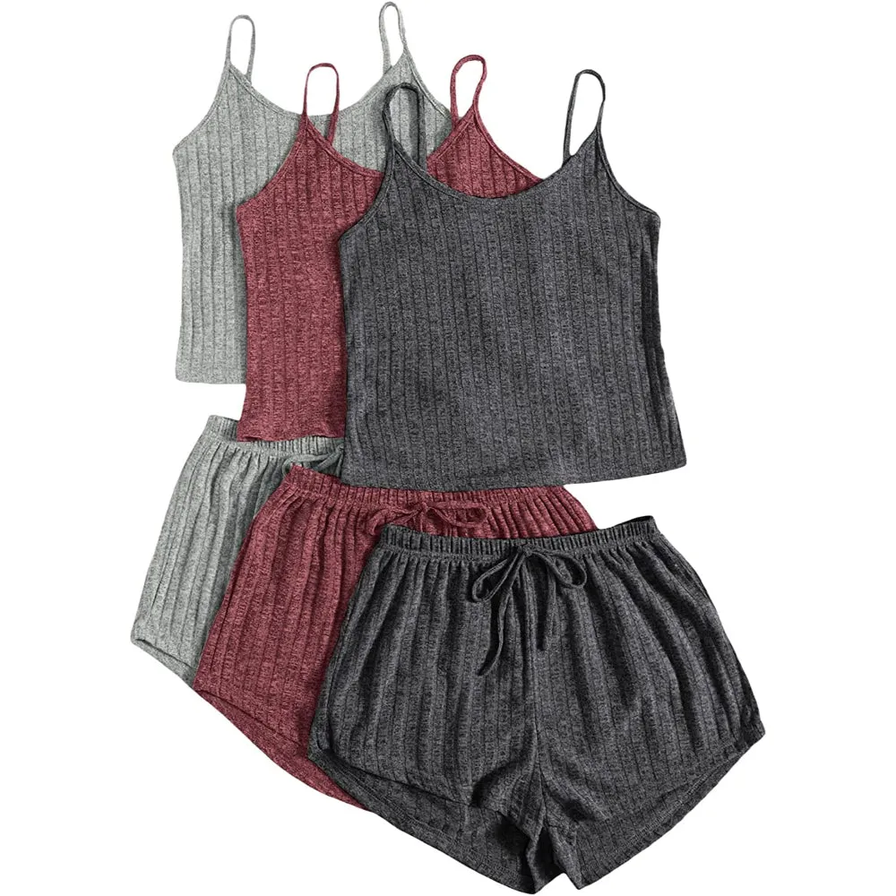 Women's Tank Top And Shorts Pajama Set