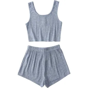 Women's Tank Top And Shorts Pajama Set