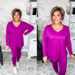 You Can't Resist This Loungewear Set - Plum